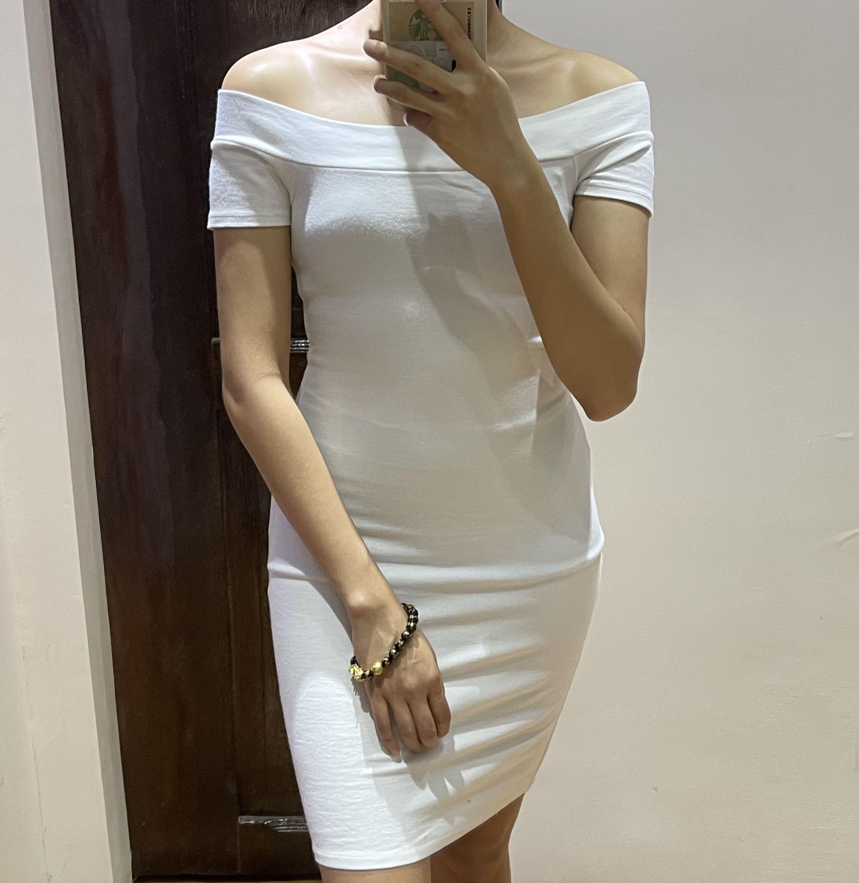 Forever 21 white off the shoulder dress on sale