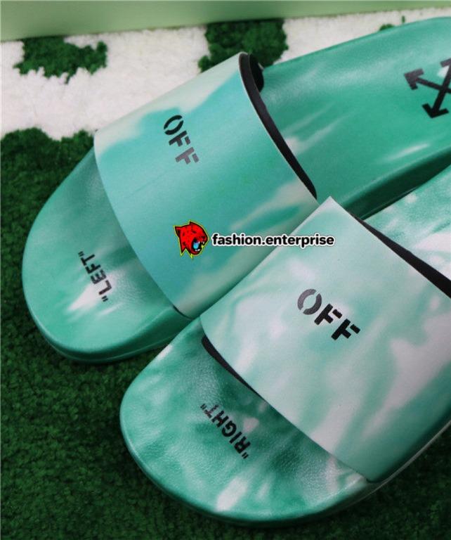 Off white tie dye slides discount
