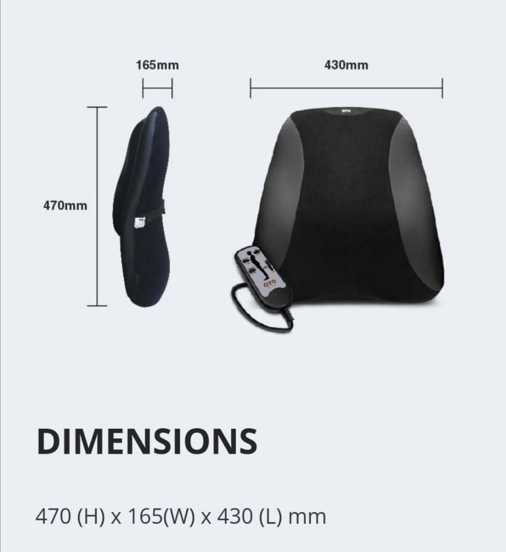 OTO Spinal Lumbar Support Massage Cushion, Health & Nutrition, Massage Devices on Carousell
