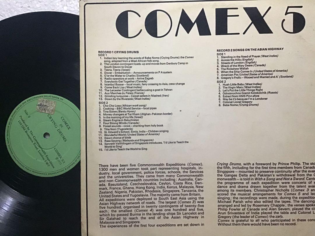 PIRING HITAM Comex 5 - Drums VINYL LP Anubis Pop Oldies, Hobbies & Toys,  Music & Media, CDs & DVDs on Carousell