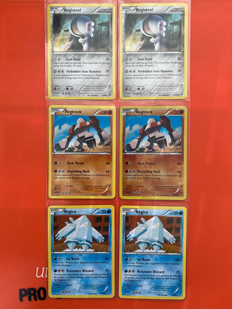 Pokemon TCG - Regirock, Regice and Registeel, Hobbies & Toys, Toys & Games on Carousell Pokemon TCG - Regirock, Regice and Registeel, Hobbies & Toys, Toys & Games on Carousell