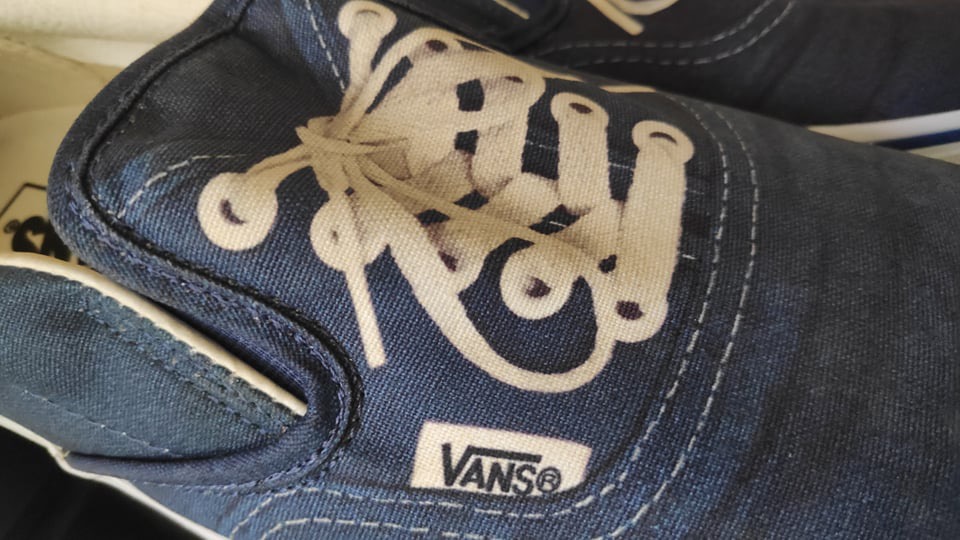 Fake slip on clearance vans