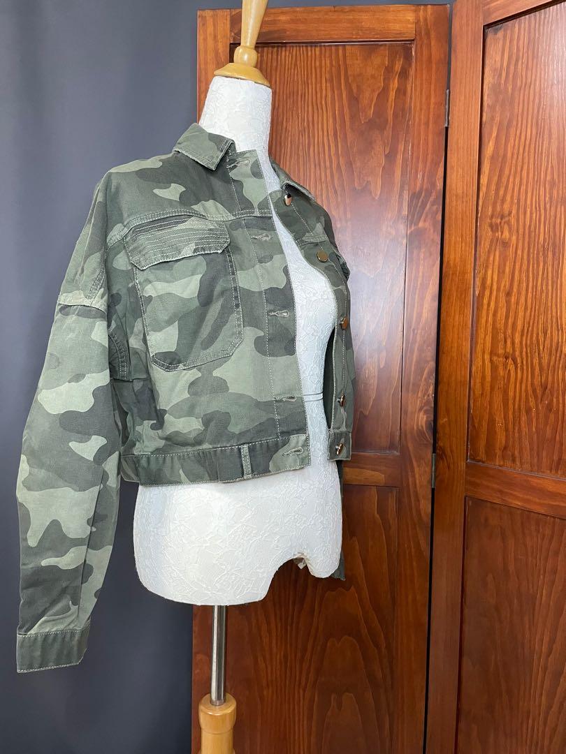 River island camouflage jacket sale