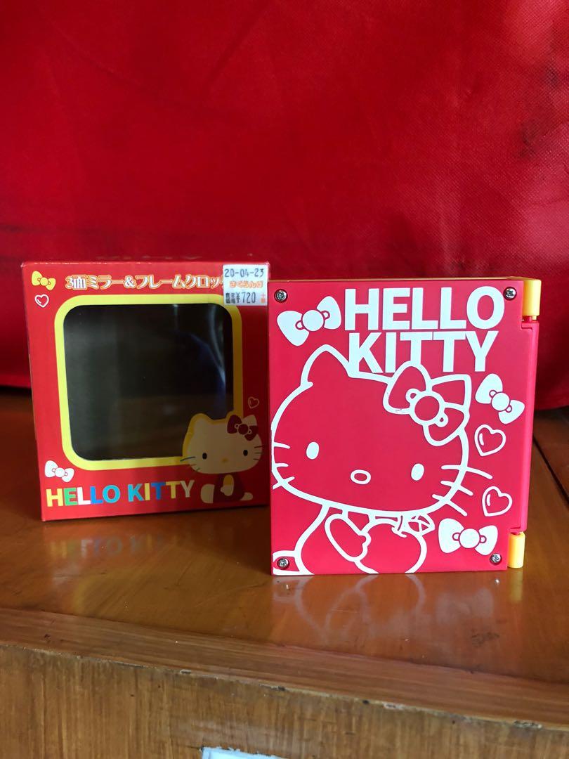 Sanrio hello kitty trifold clock mirror frame (Category: Mirrors) located in Makati City. Submitted by hellokittytreasure (Listing ID 1073095948, Image 1). Description: .