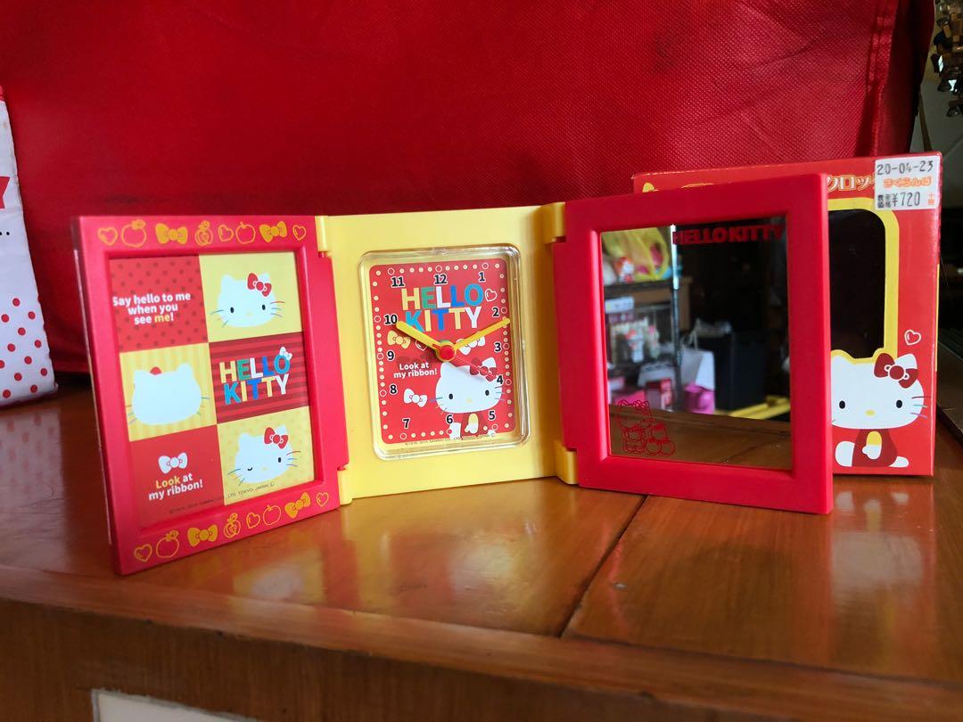 Sanrio hello kitty trifold clock mirror frame (Category: Mirrors) located in Makati City. Submitted by hellokittytreasure (Listing ID 1073095948, Image 2). Description: .