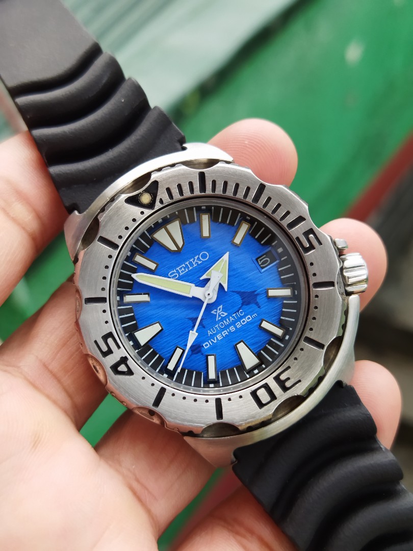 seiko monster bezel mod