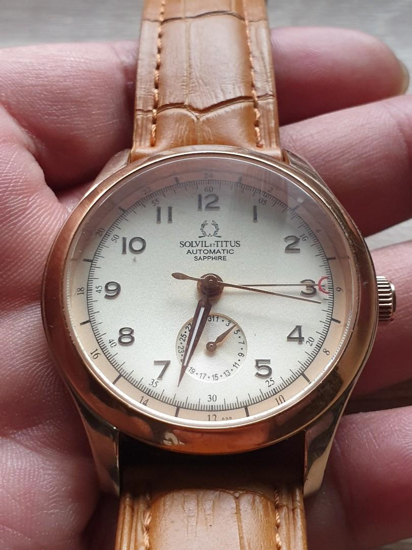 Solvil Et Titus 06 2508 Gmt Sub Dial Swiss Made Fesyen Pria Jam Tangan Di Carousell