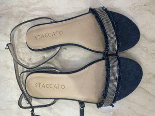 staccato sandal denim