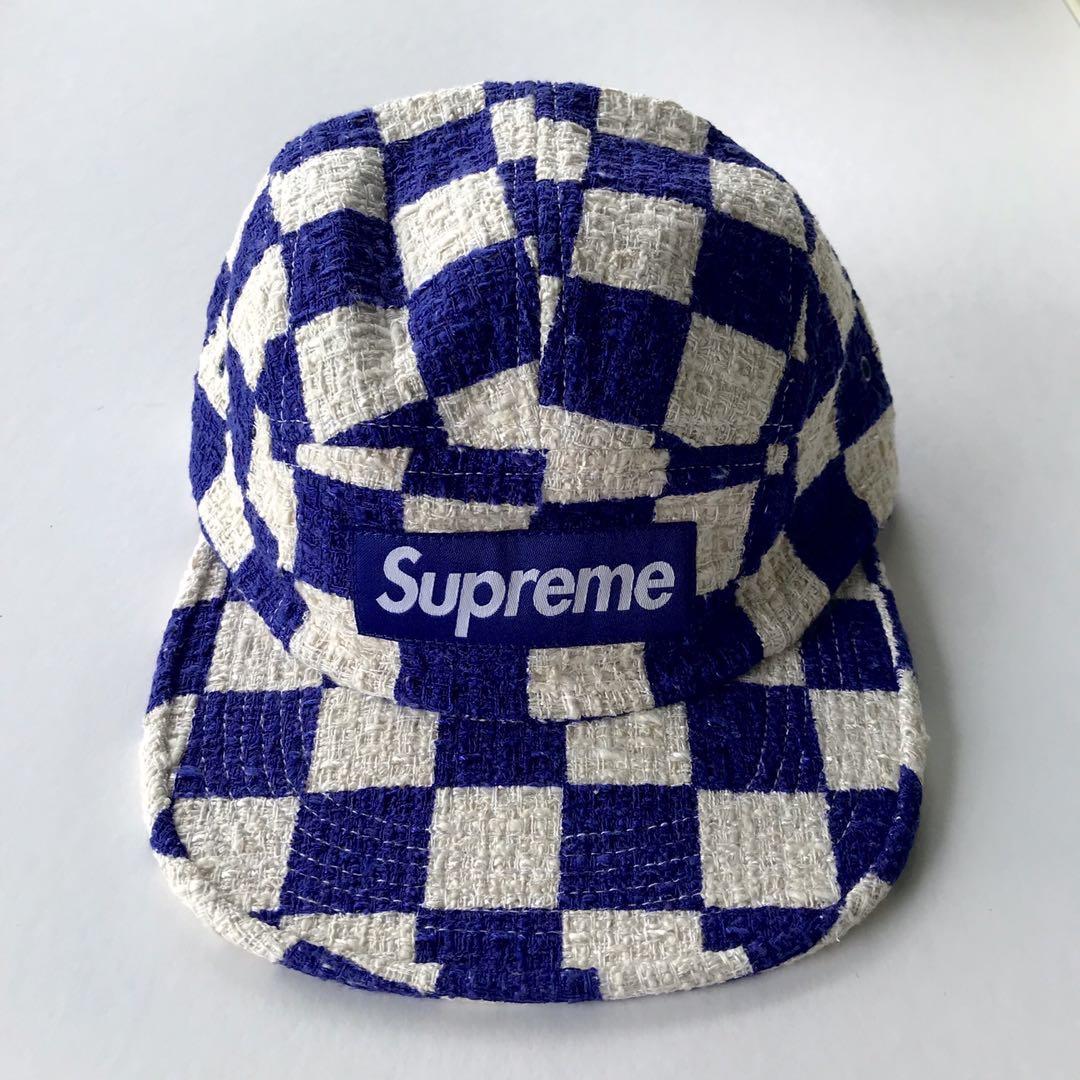 Supreme checkerboard camp cap 2025