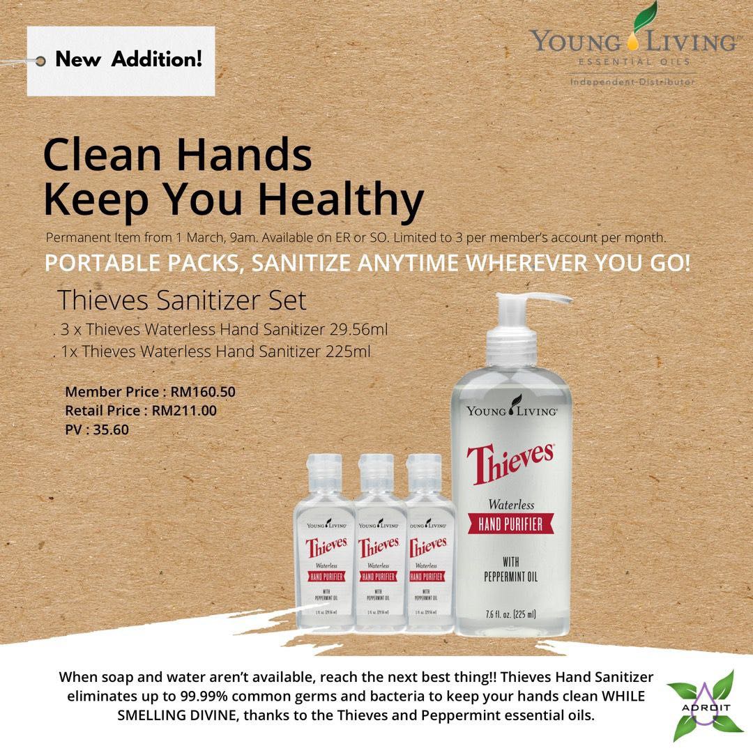 Thieves Waterless Hand Sanitizer