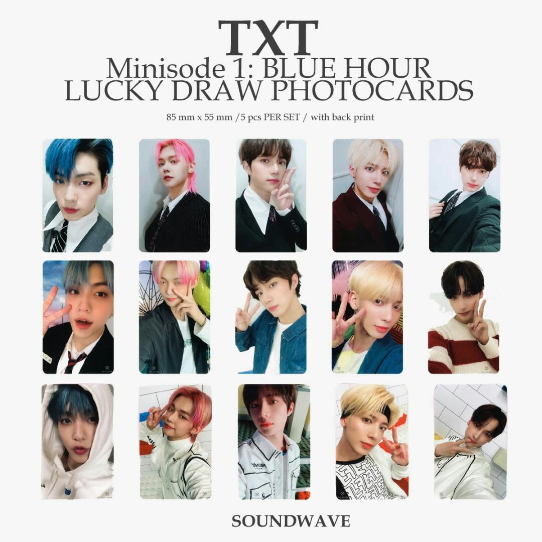 TXT Minissode 1 BLUE HOUR LUCKY DRAW Photocards (read the note on my