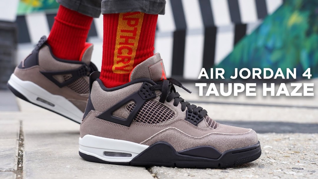 US9] Nike Air Jordan 4 Taupe Haze, Men's Fashion, Footwear, Sneakers on  Carousell