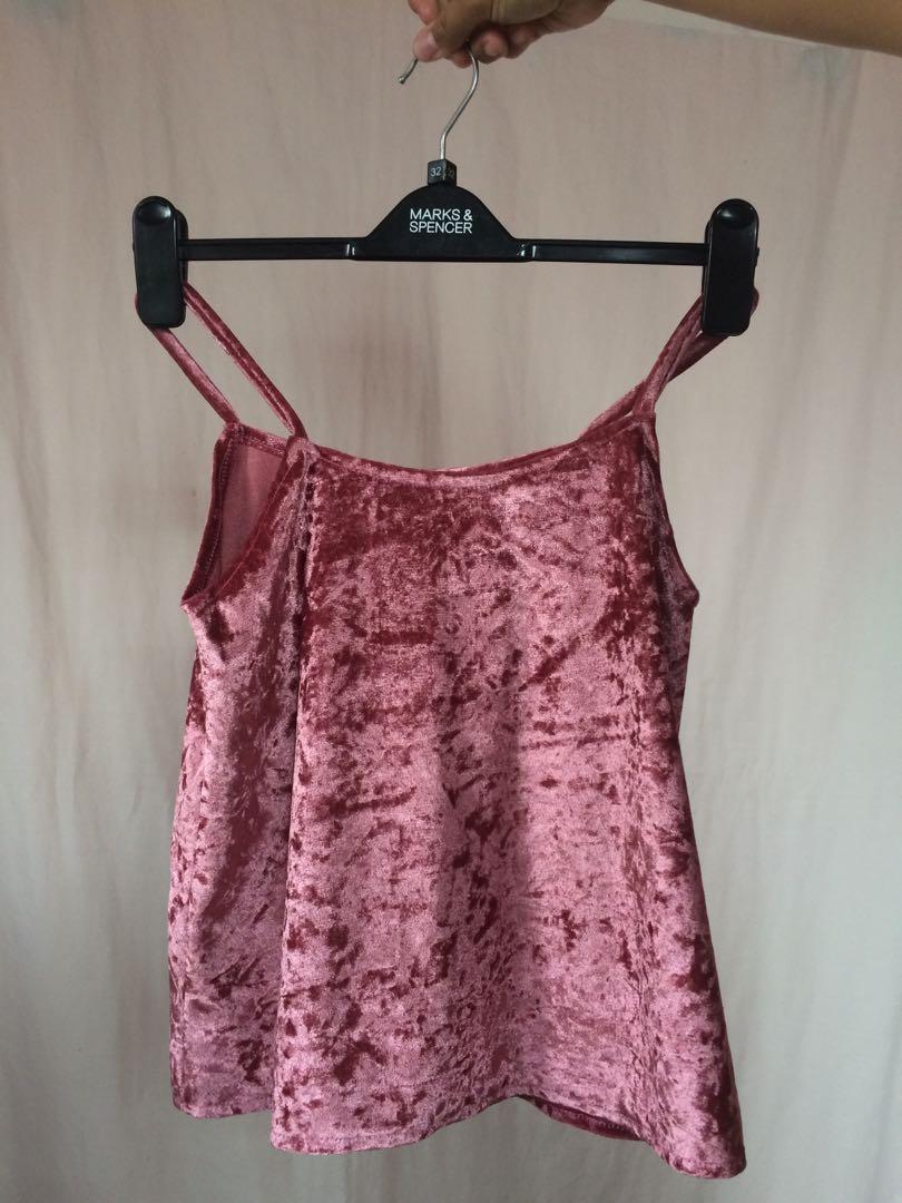 Velvet terno sleepwear top