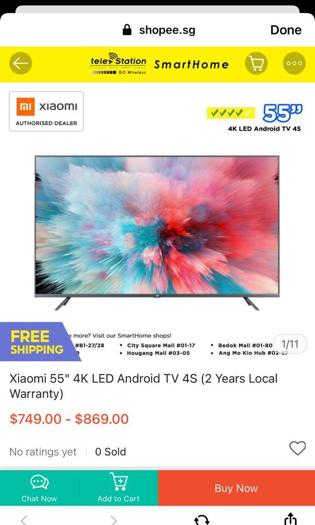 Xiaomi Mi TV 4C Smart TV with 50inch 4K HDR display, TV & Home Appliances, TV & Entertainment