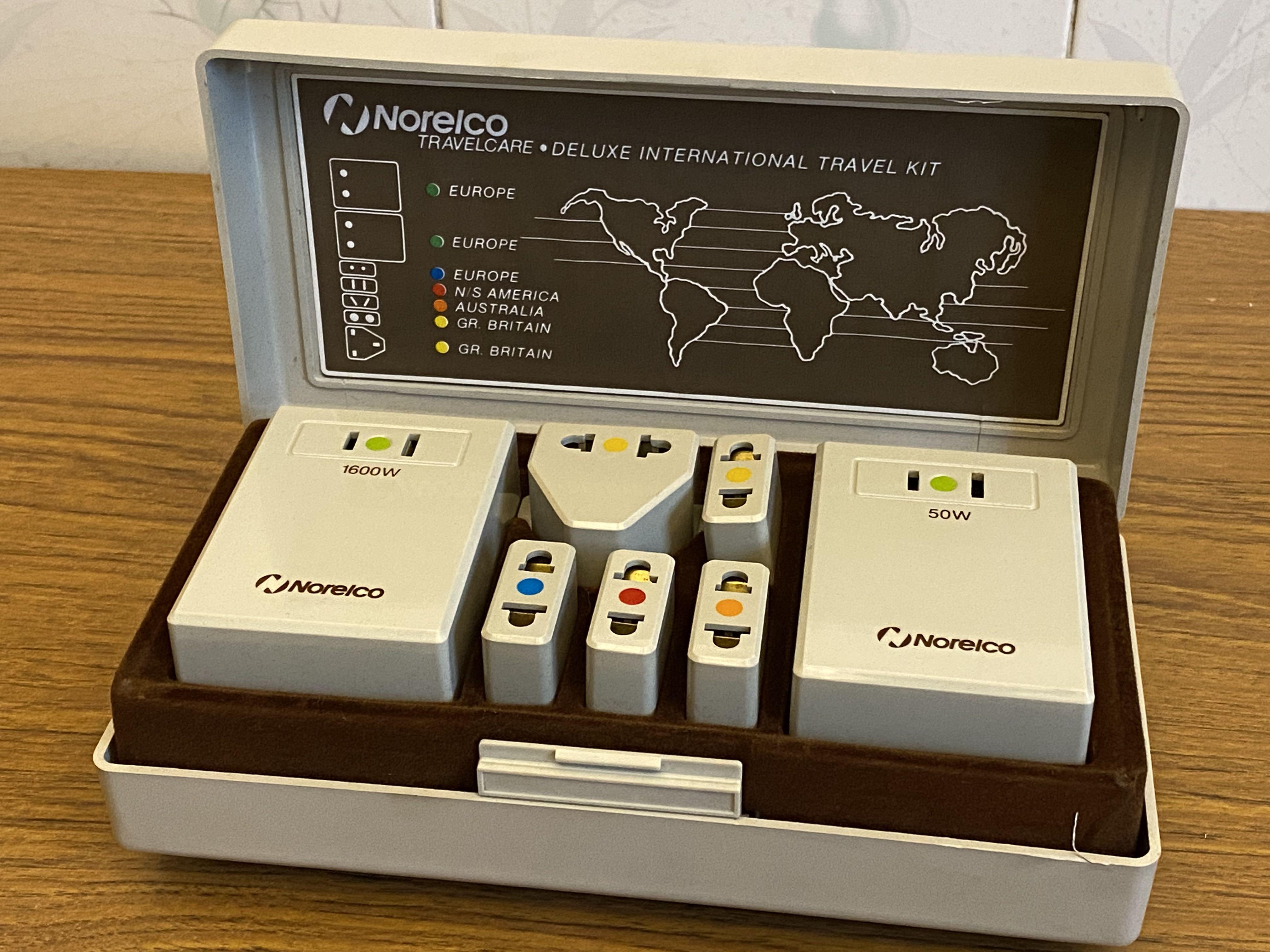 1986 Norelco Philips international travel kit NOS Made in Hong Kong, 興趣