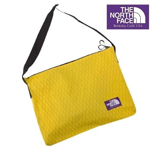 日版The North Face 紫色Label X Pac 黃色防潑水尼龍布斜咩袋, 女裝