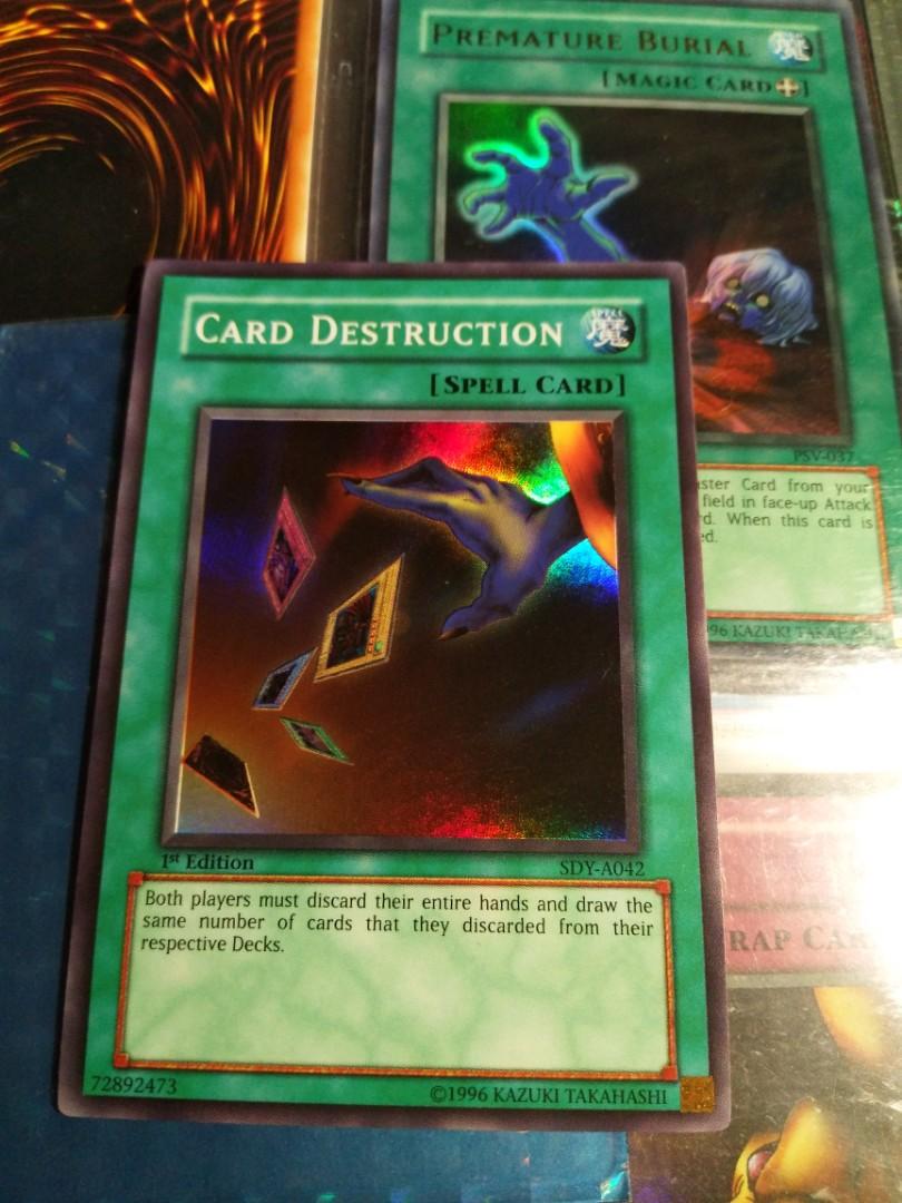 yugioh card destruction sdy Amazon.com: Yu-Gi-Oh! - Card Destruction (SDY-042) - Starter Deck Yugi -  Unlimited Edition