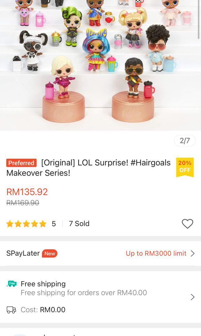 How much do hot sale lol hair goals cost
