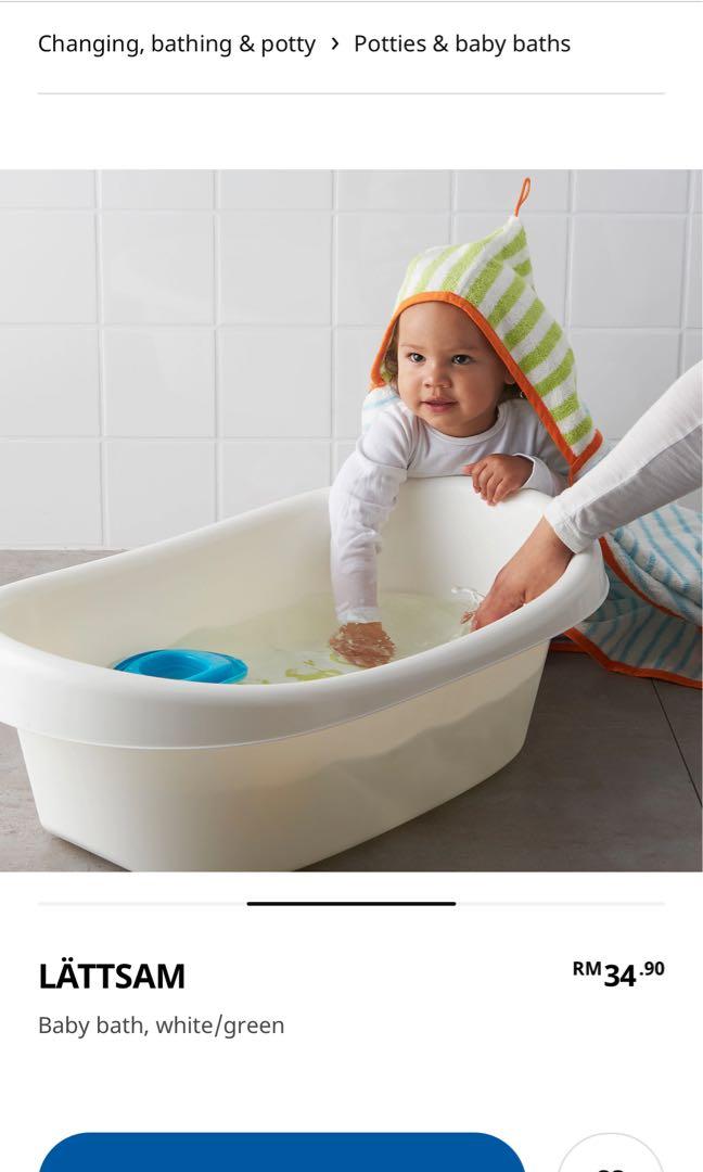 IKEA LATTSAM Baby Bath Tub, Babies & Kids, Bathing & Changing, Bathtub