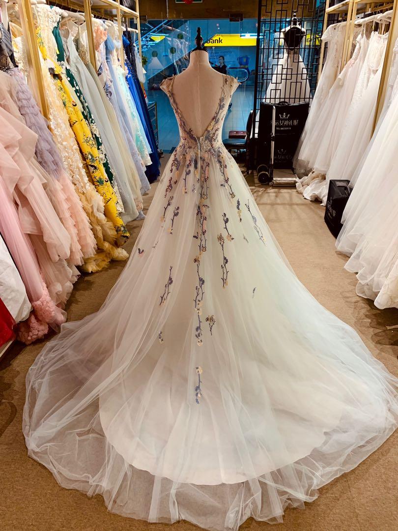 CLEARANCE 400 Baby blue Wedding Gown