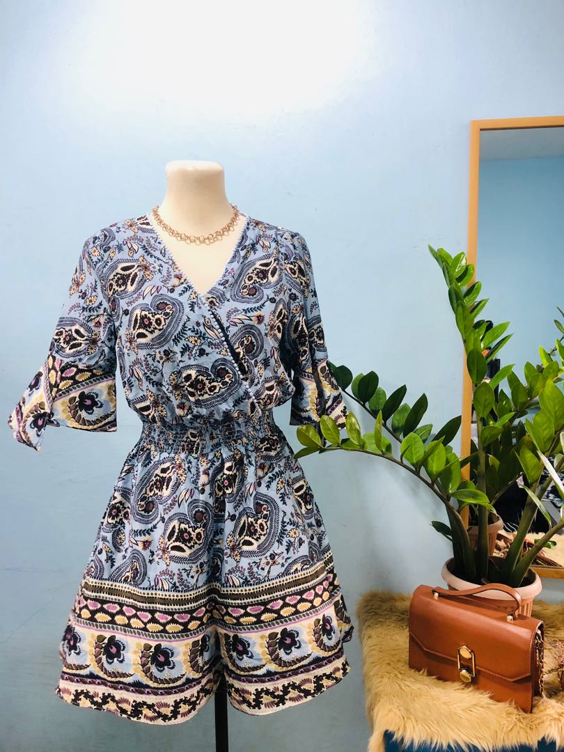 Bohemian online romper shorts