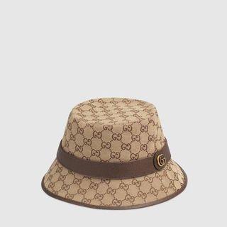 Brand New Gucci Bucket Hat. Gucci Hat Brown SMALL Complete Receipt