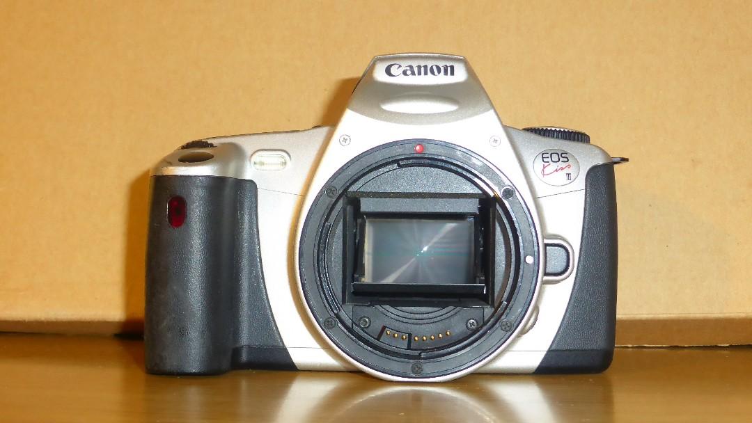 Canon EOS Kiss 3 Film SLR Camera, Photography, Cameras on Carousell