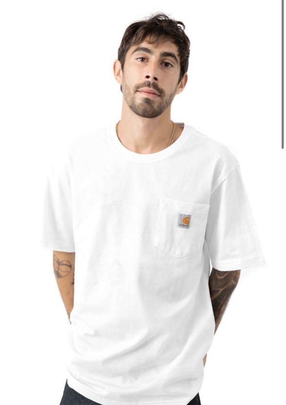 Carhartt K87 Pocket Tee (WHITE), Men's 