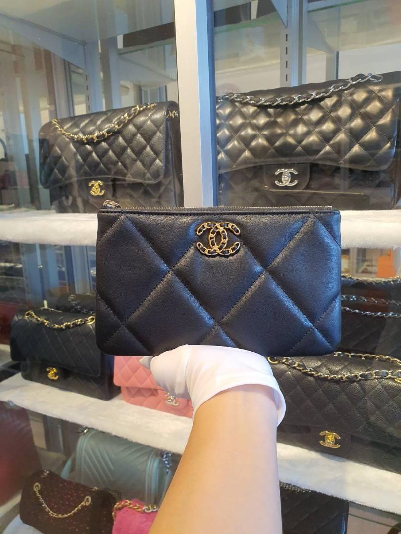 Chanel Small 19 O-Case - Black Clutches, Handbags - CHA789168