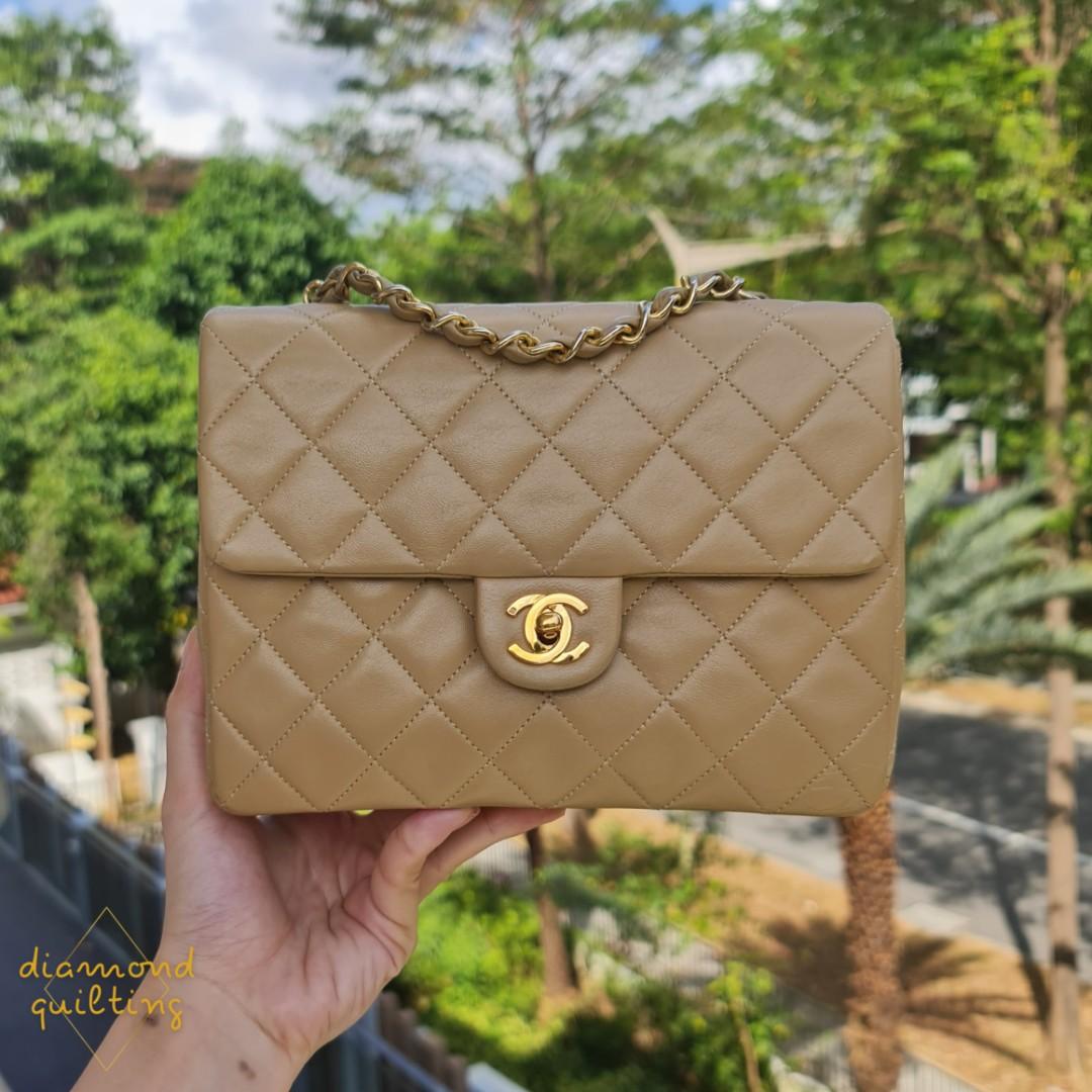 🤎 [RARE!] VINTAGE CHANEL DARK BROWN SMALL CLASSIC QUILTED FLAP