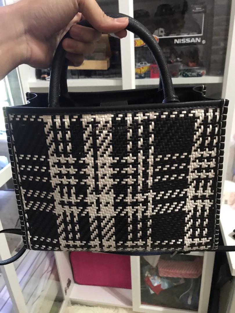 Charles and top keith woven bag