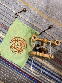 Chinese Wooden Rope Puzzle