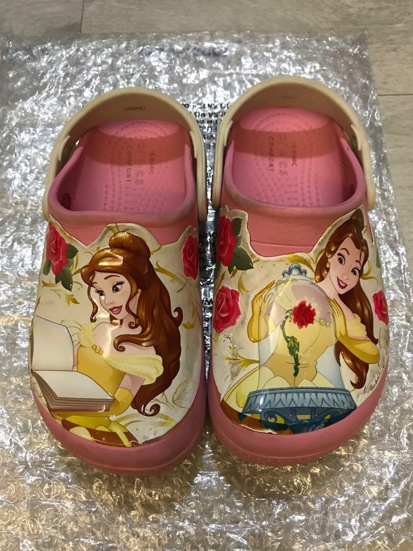 Crocs Junior Size Clogs Shoes Beauty The Beast Belle Version for Children