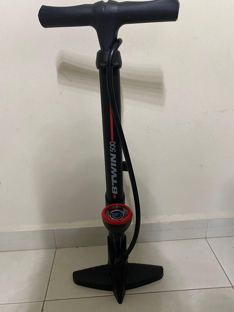Decathlon Bike Pump with gauge, Sports Equipment, Bicycles & Parts