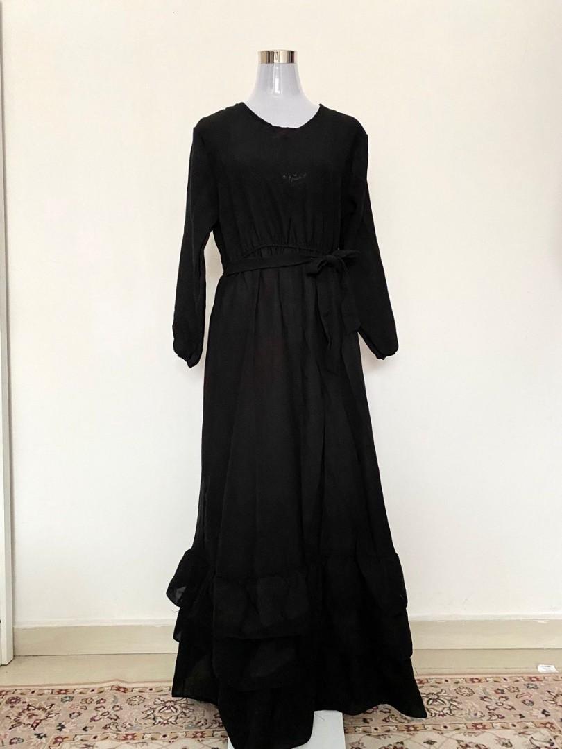 Dress dinner sales hitam