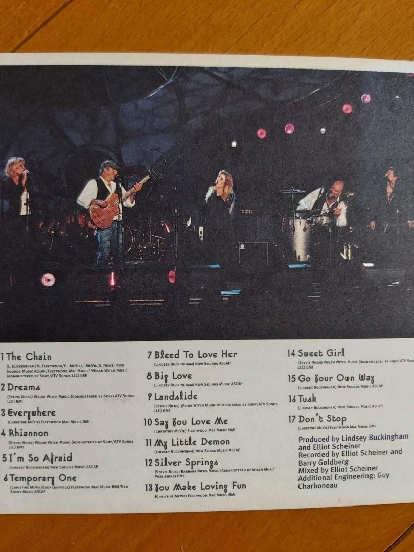 Fleetwood Mac THE DANCE LIVE CD (Harmonic HK) The Chain/Dreams/Rhiannon/Landslide/You Make
