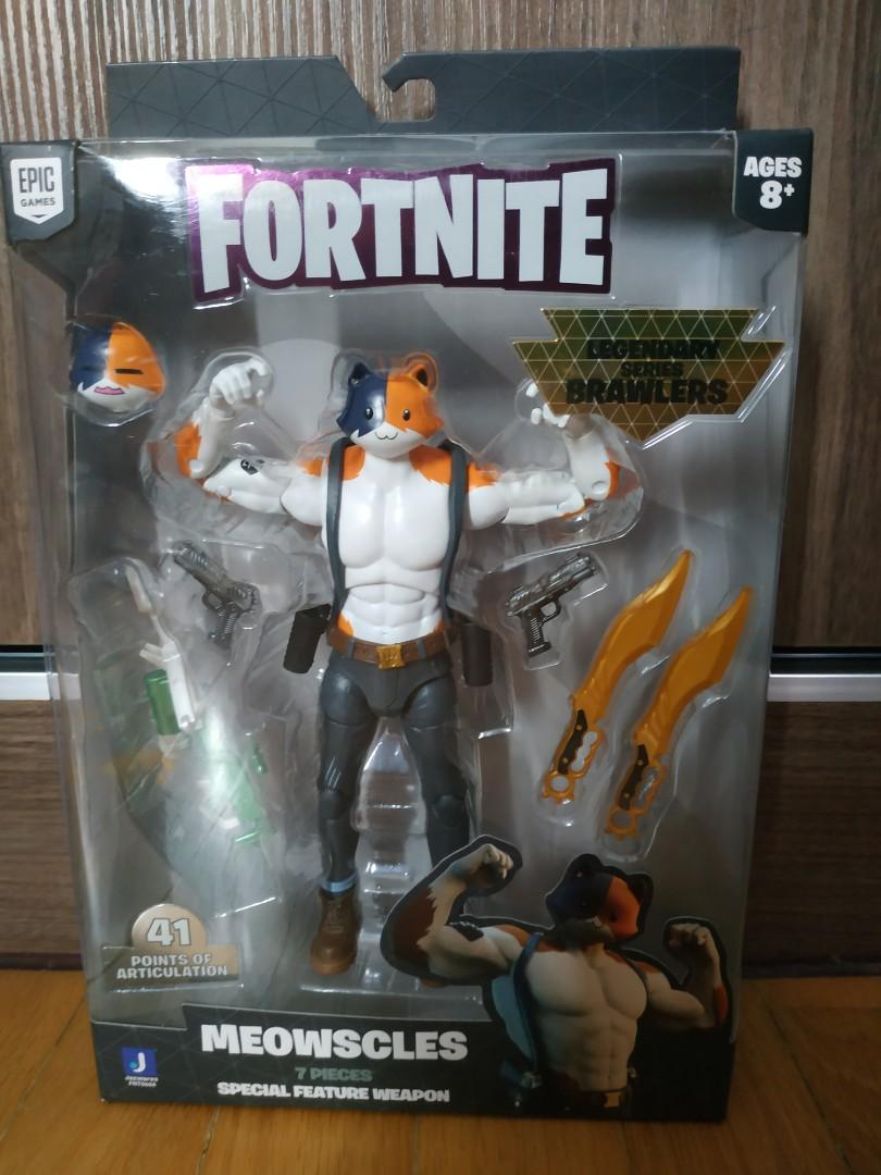 Fortnite Meowscles Swole Cat Muscle Toys Games Bricks Figurines On Carousell