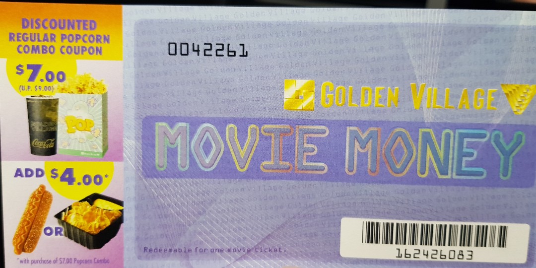 Gv movie voucher, Tickets & Vouchers, Vouchers on Carousell