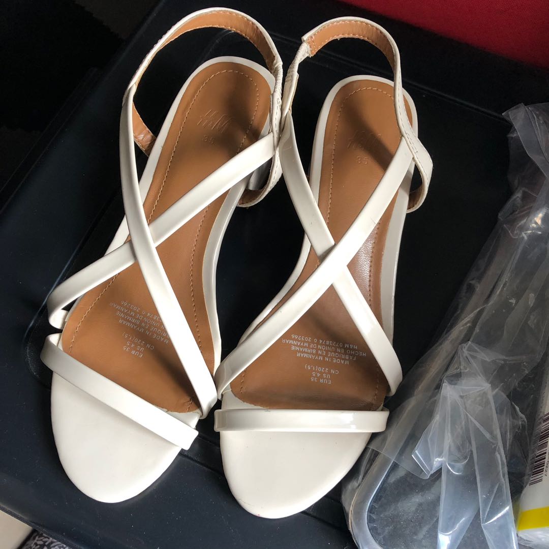 White heels h&m hot sale