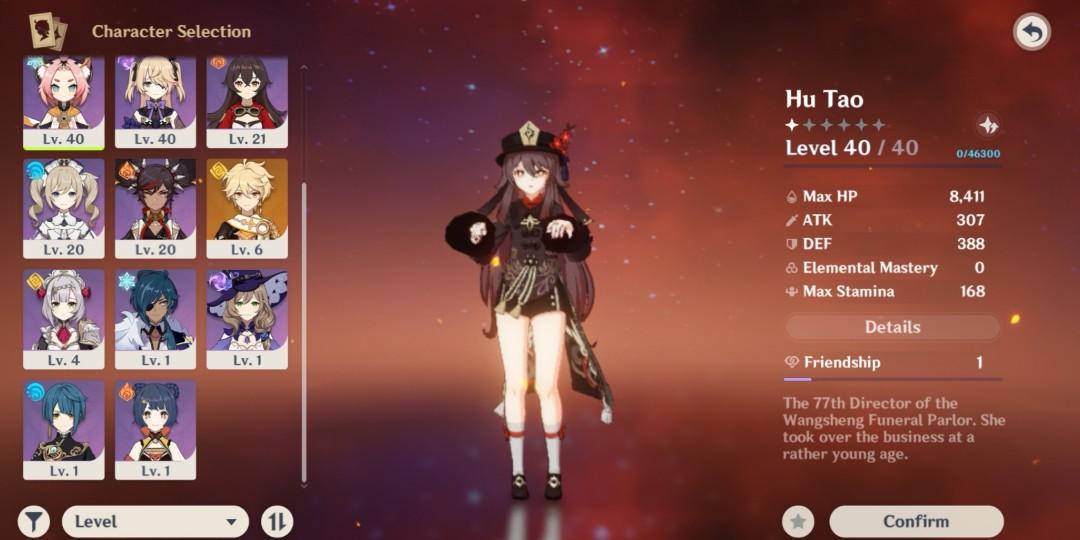 END OF MONTH SALE!! RARE ACCOUNT Hu Tao (Hutao) + Staff of Homa + Diluc F2P  Starter Genshin Impact Account Ready Stock!, Video Gaming, Gaming  Accessories, Game Gift Cards & Accounts on Carousell