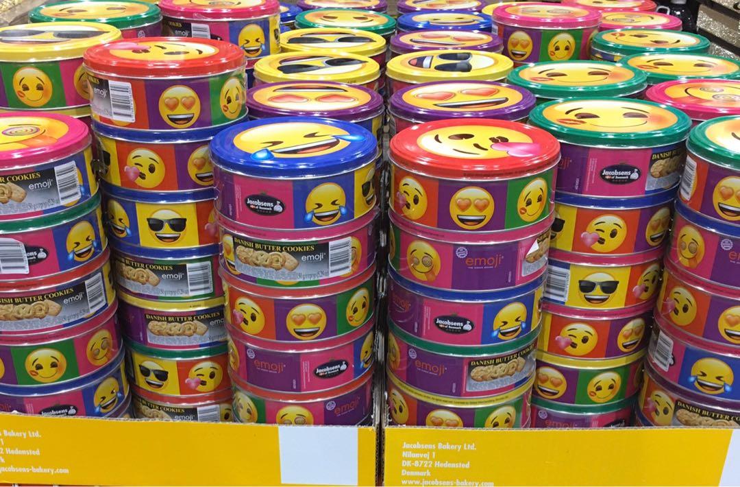 Jacobsens Emoji Round Cookie Tins 150g (Category: Packaged & Instant Food) located in Makati City. Submitted by kyoomin (Listing ID 1073344240, Image 2). Description: Jacobsens Emoji Round Cookie Tins 150g *Random emoji tin can will be sent.