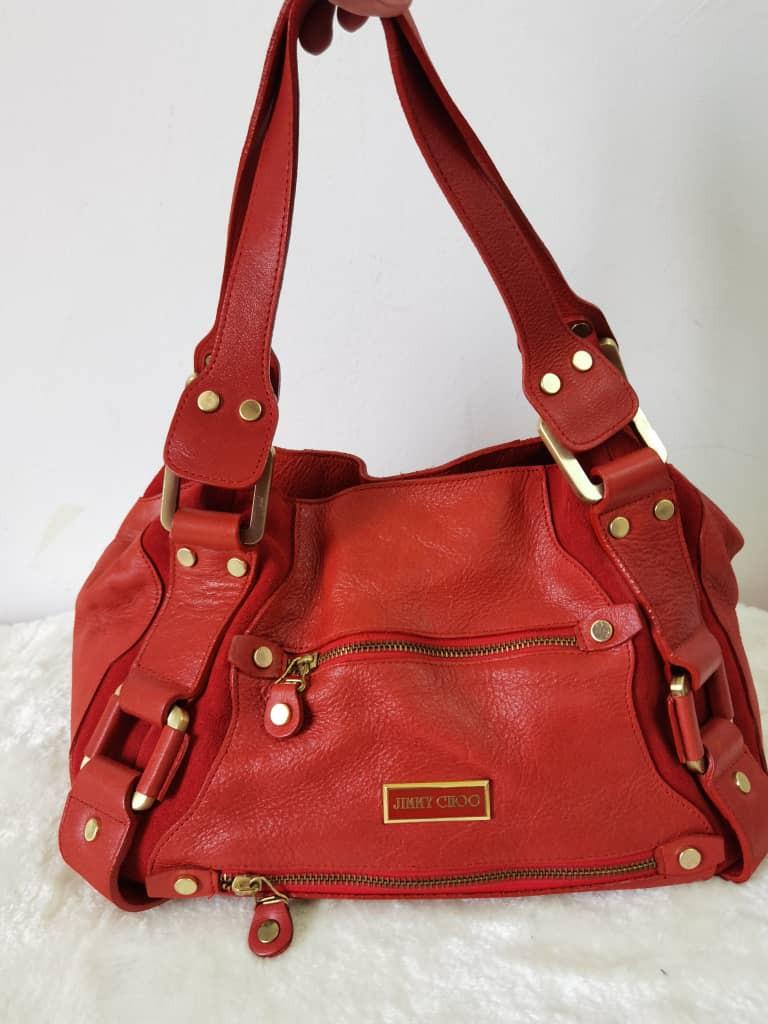 Jimmy choo red handbag on sale