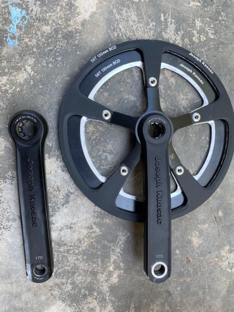 Joseph Kuosac Crank Set 58T Sports Equipment Bicycles Parts