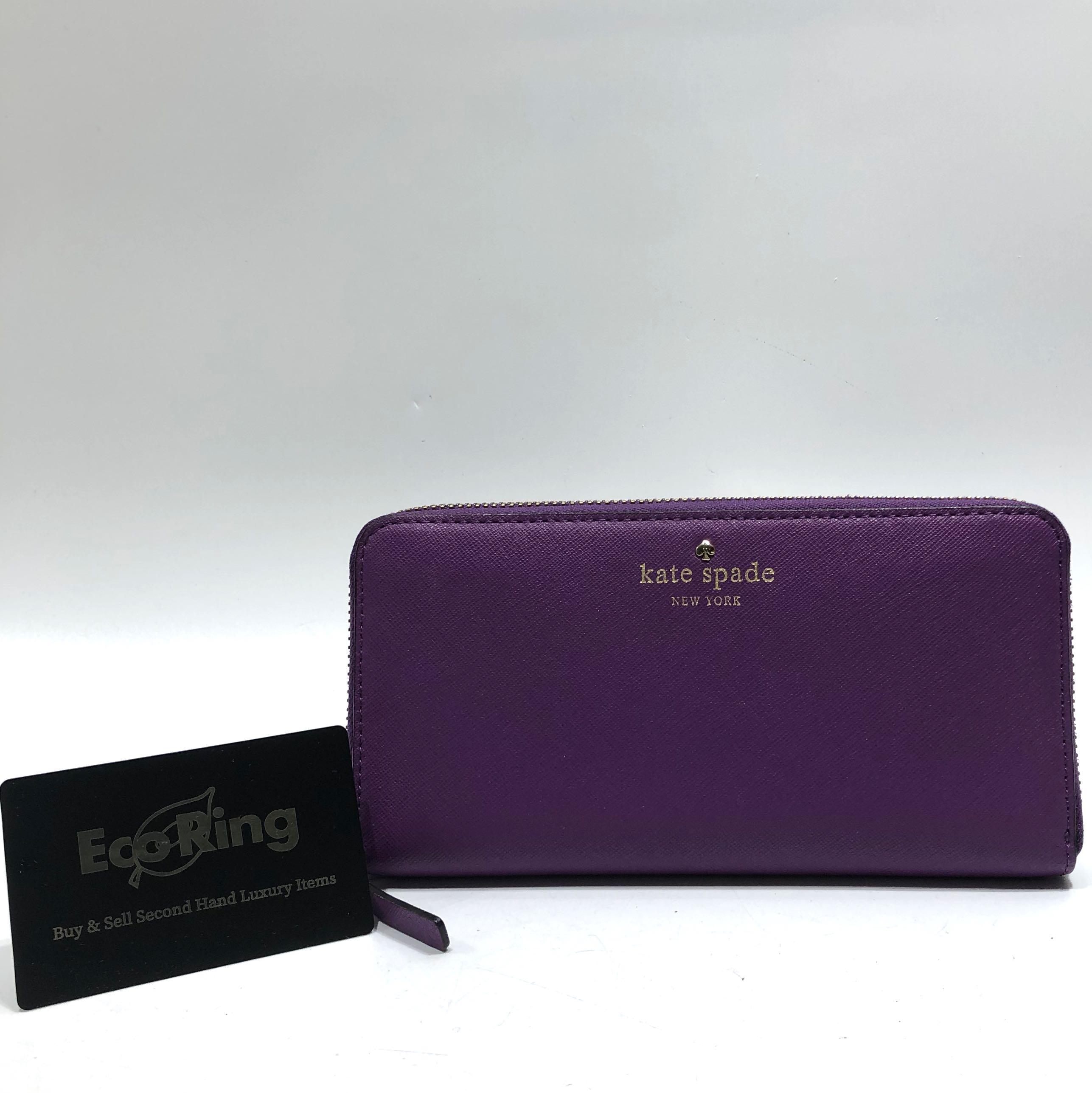 Purple wallet top kate spade