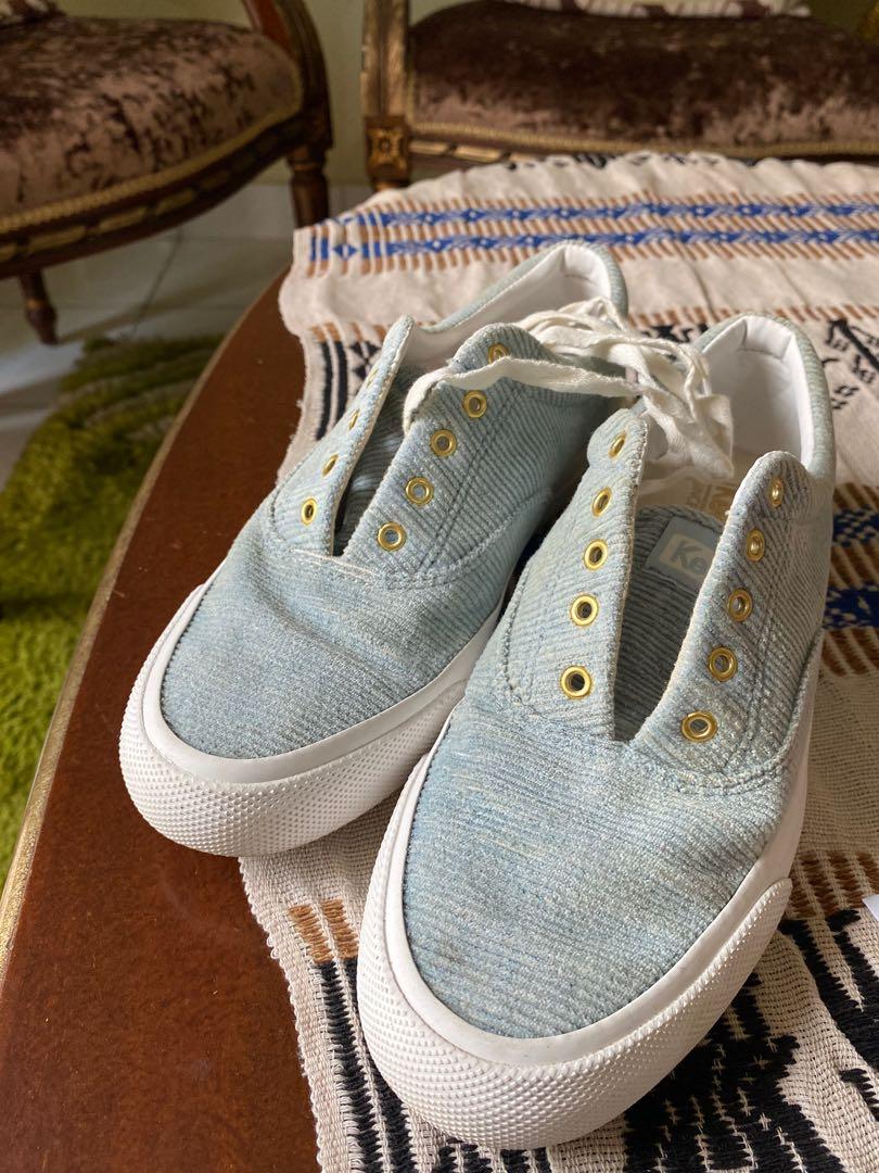 KEDS Sneakers baby blue Fesyen Wanita Sepatu di Carousell