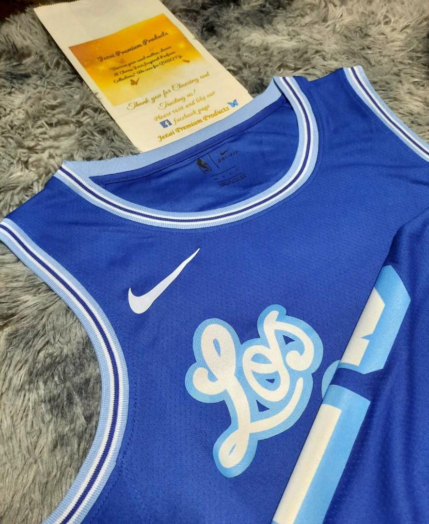 New] NBA LA Lakers LeBron James #23 White Blue font Jersey (ready stock,  ship tomorrow!), Men's Fashion, Activewear on Carousell