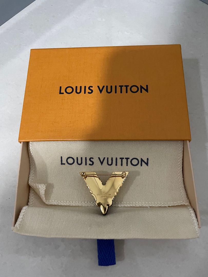 Louis Vuitton Brooch Pin LV, Luxury, Accessories on Carousell
