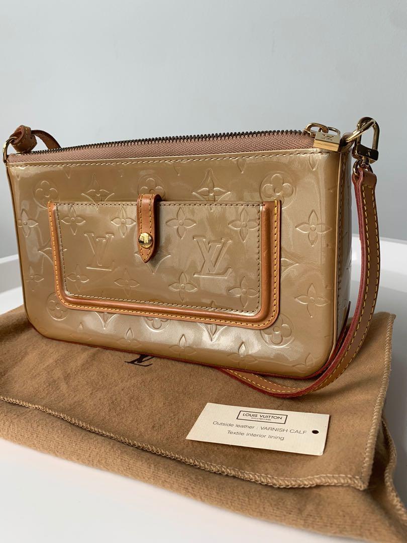 Louis Vuitton Vernis Mallory Square Noisette Beige Leather ref.173490 -  Joli Closet