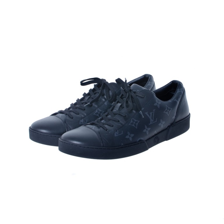 Louis Vuitton Men's Match Up High-Top Sneakers Monogram Eclipse Canvas  Black 2086652