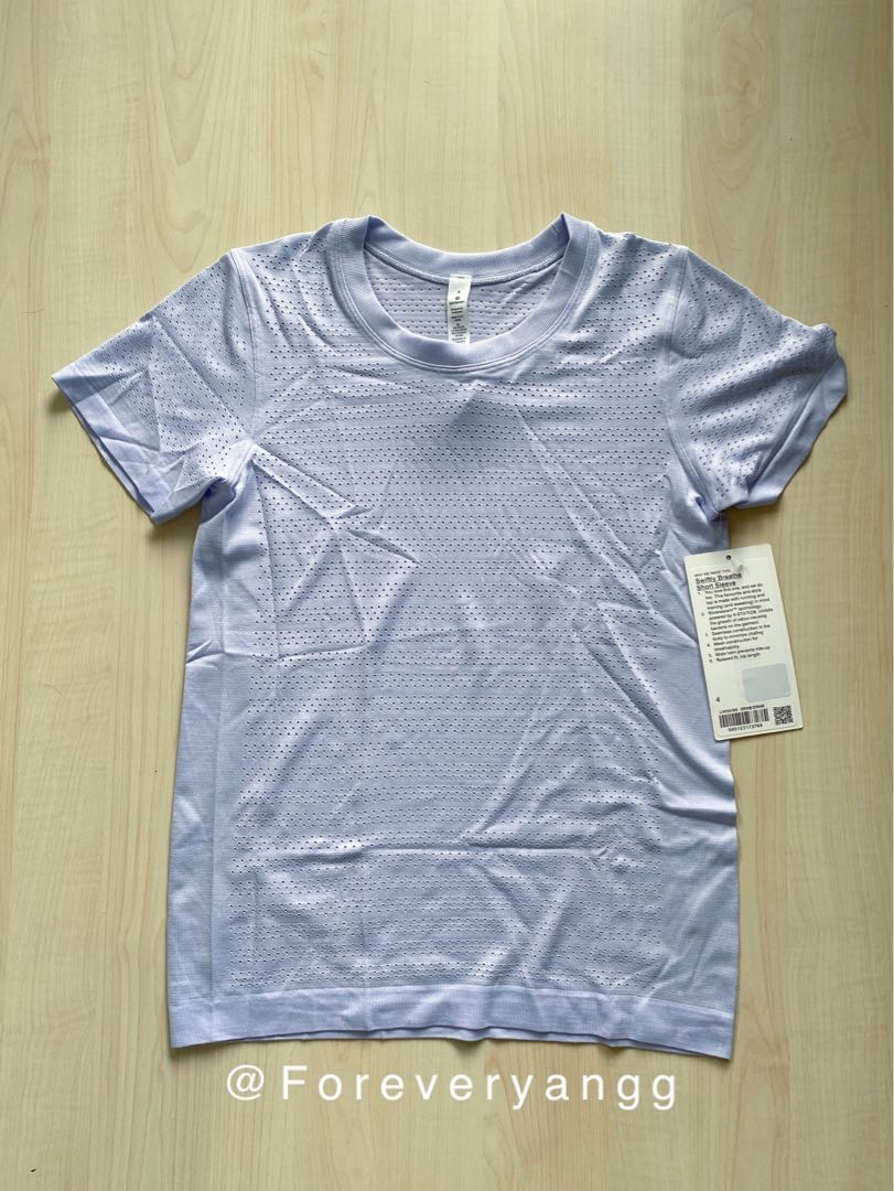 Brand New Lululemon Swiftly Breathe Short Sleeve - Blue Linen